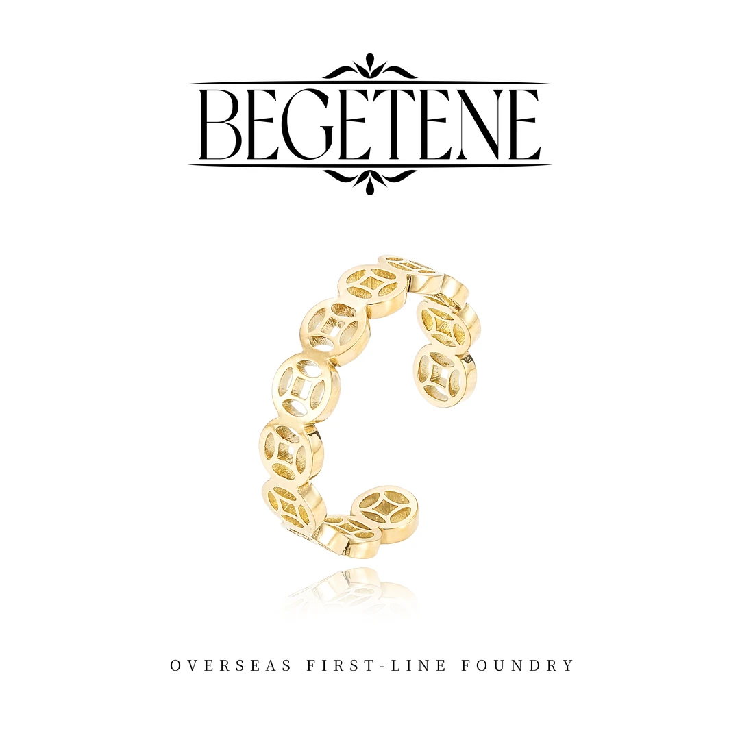 BEGETENE★钱多多 开口百搭戒指 G0877