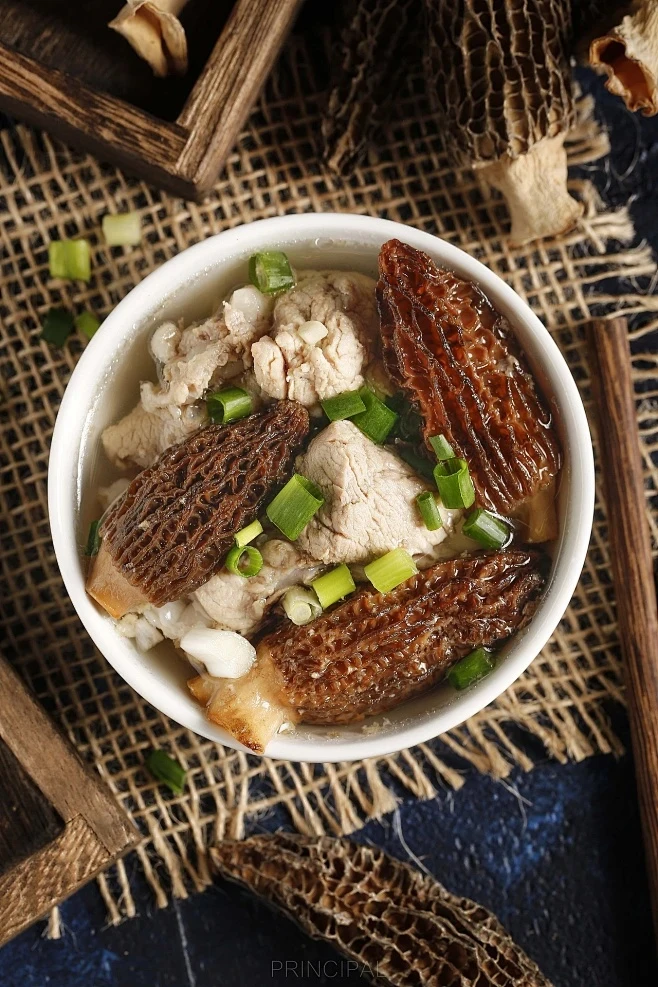 羊肚菌下山货干货煲汤鲜美营养食材