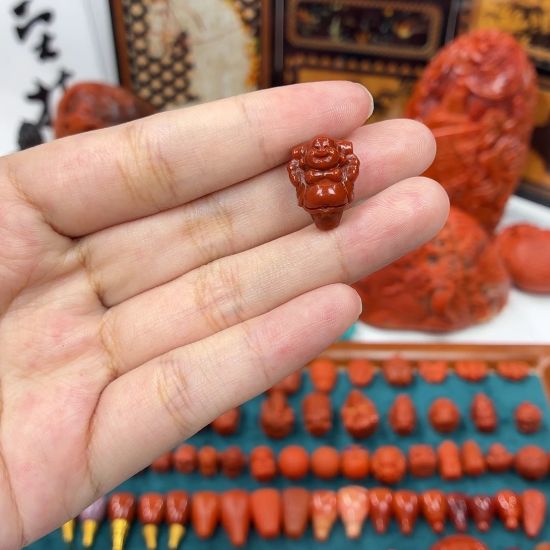 未镶嵌配饰南红玛瑙南红弥勒三通