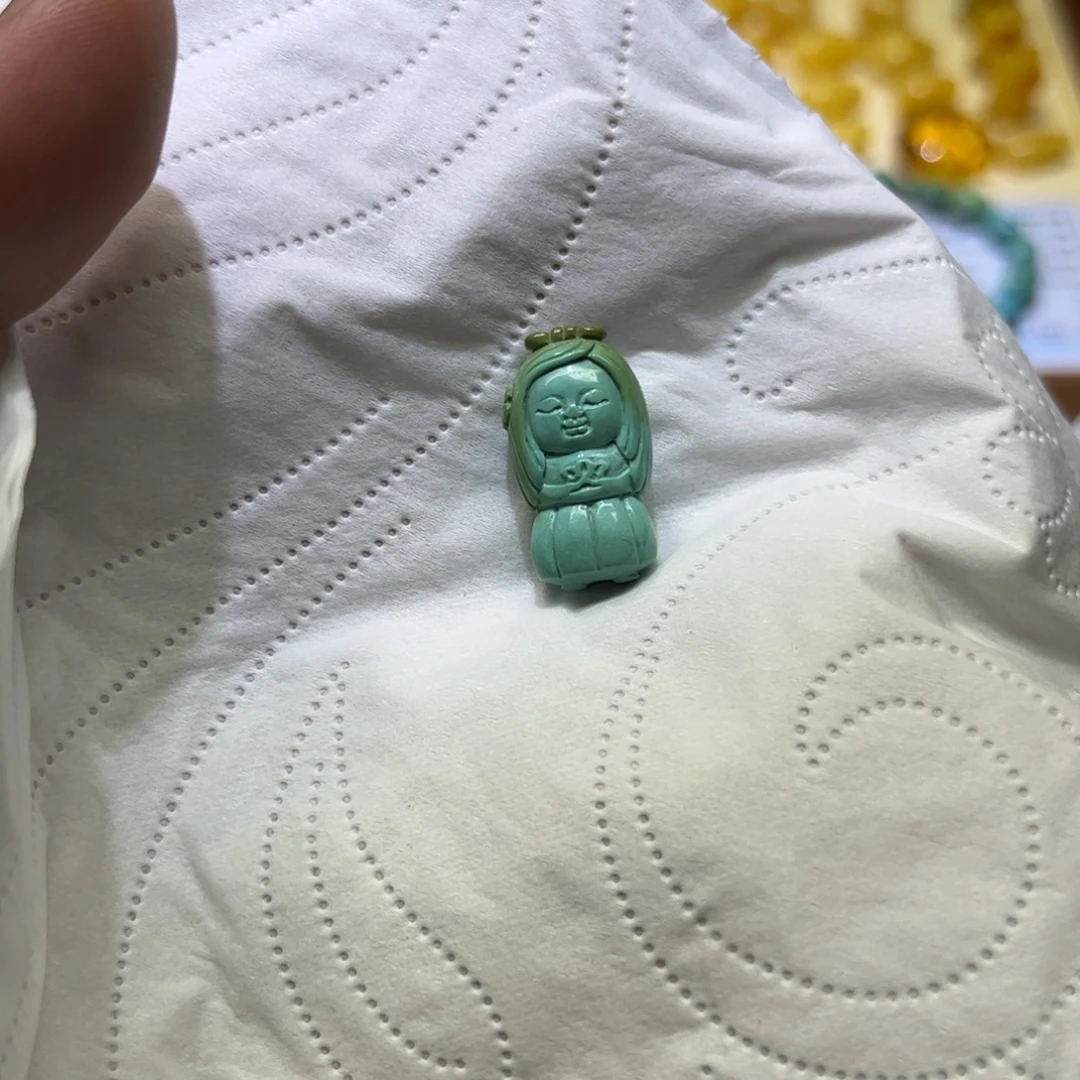 绿松石未镶嵌珠宝半成品雕刻件