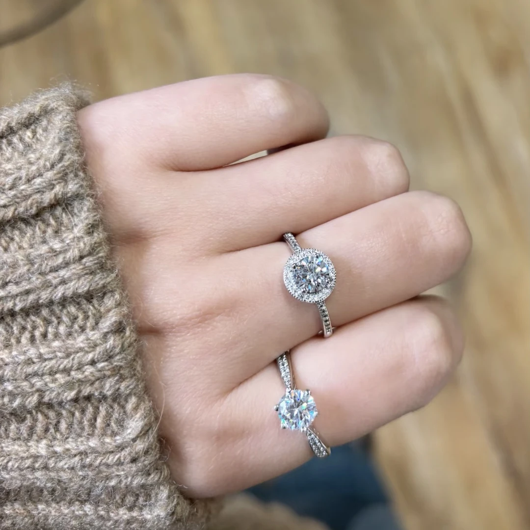 黄铜锆石戒指  黄铜锆石精品高货ins风百搭轻奢镶嵌气质女王轻奢