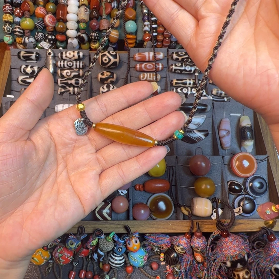 玛瑙/玉髓未镶嵌项链