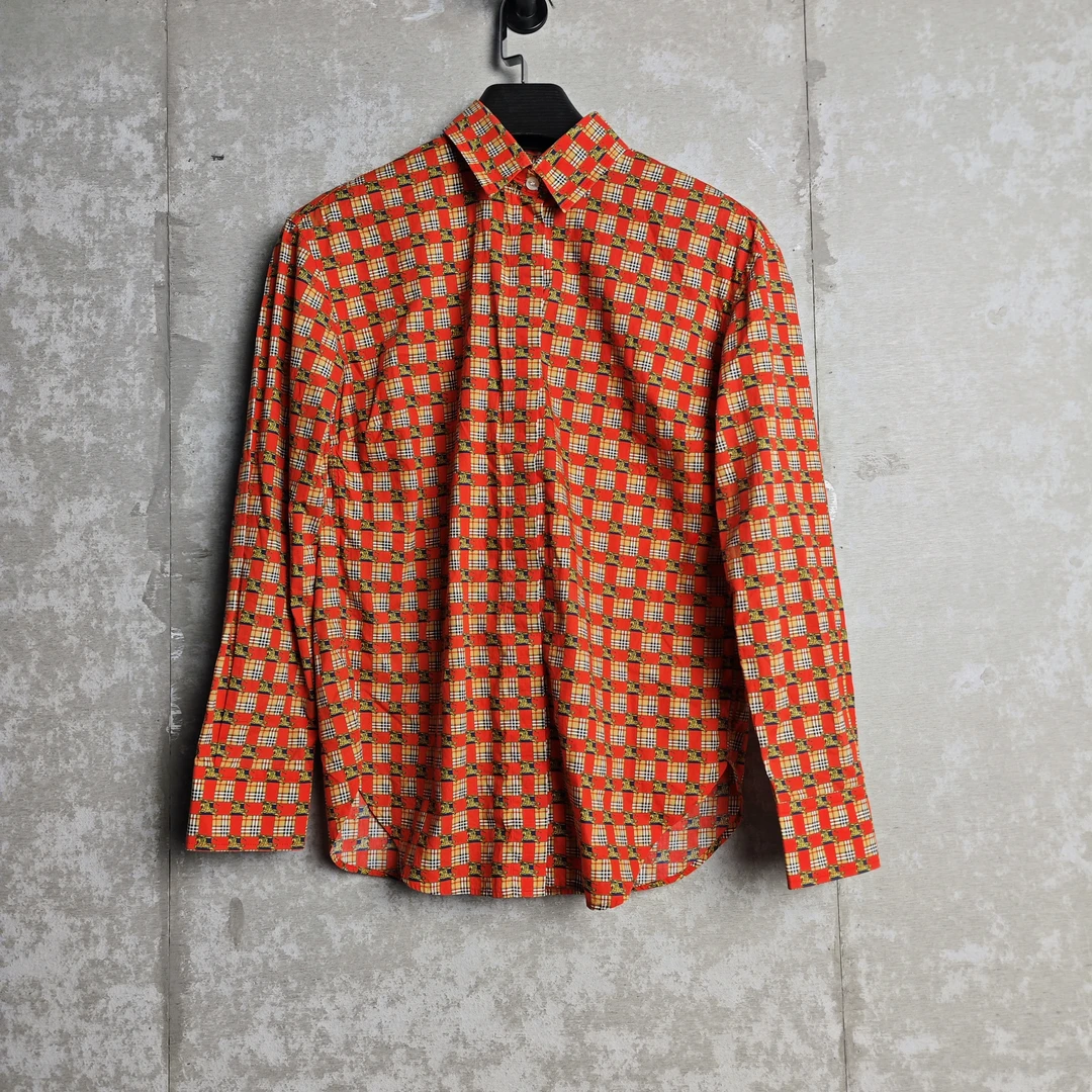 未使用 BURBERRY/博柏利 4/博柏利棋盘格战马满印衬衫/13606/JP