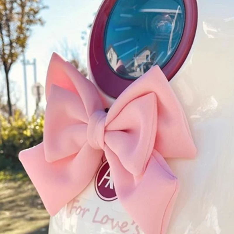 电动车汽车蝴蝶结装饰配件雅迪爱玛台铃电瓶车尾部网红可爱配饰