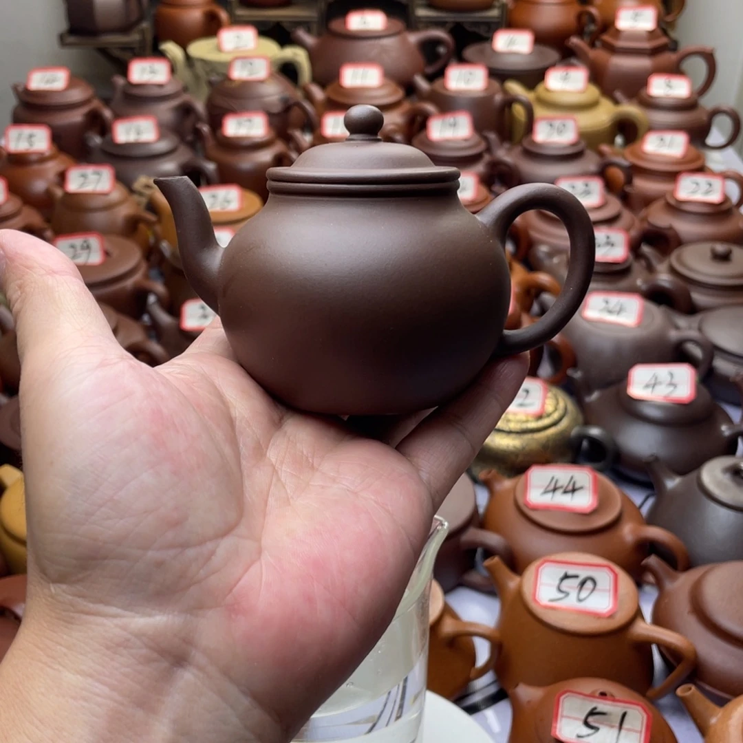 紫砂茶壶宜兴紫砂半手工