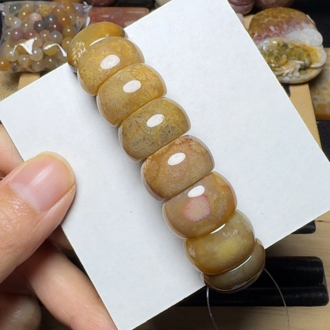 硅化玉18片36，余额10米用掉未镶嵌皁**亓