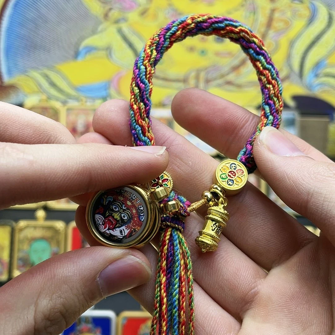 吊坠扎基拉姆唐卡手绳