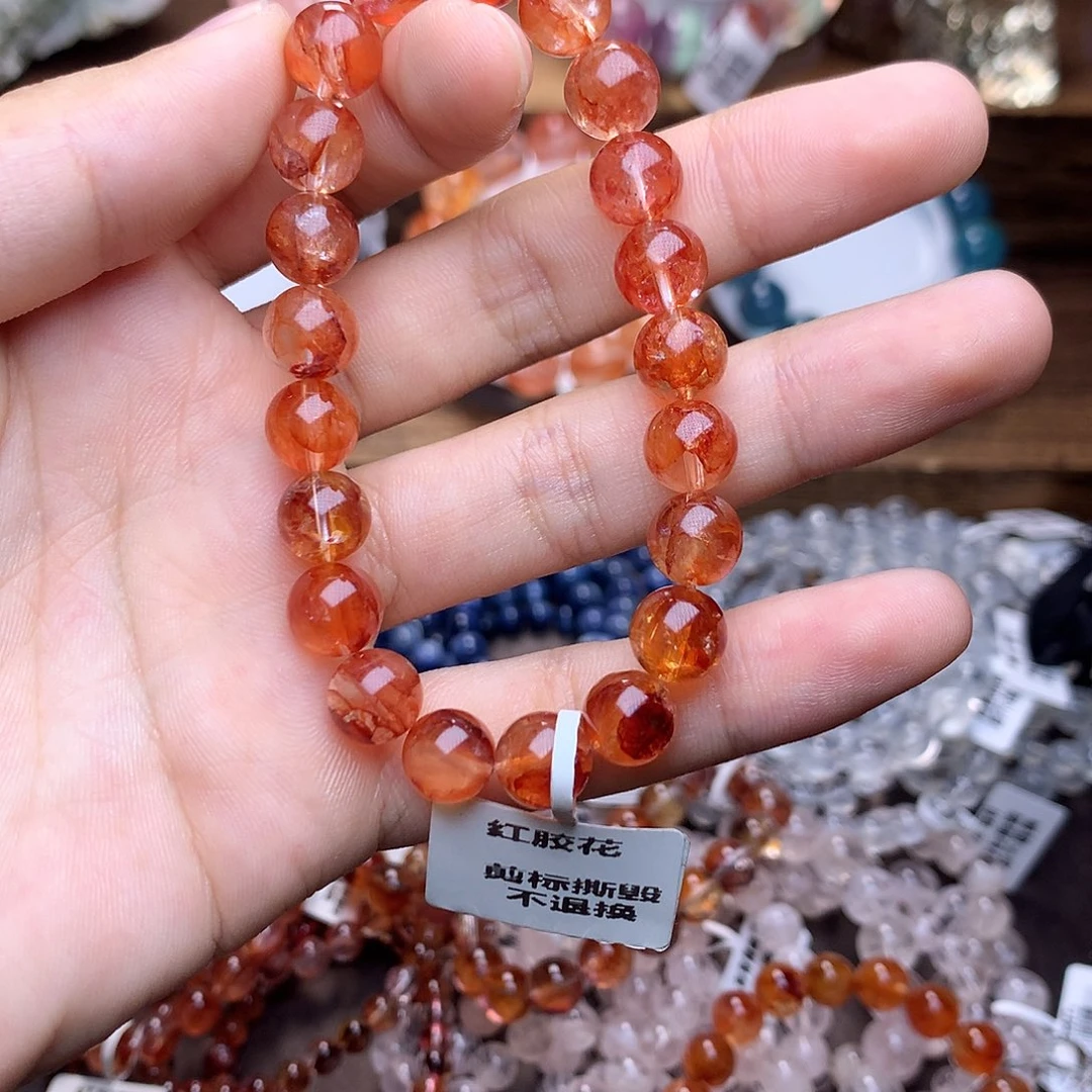 水晶红胶花9未镶嵌