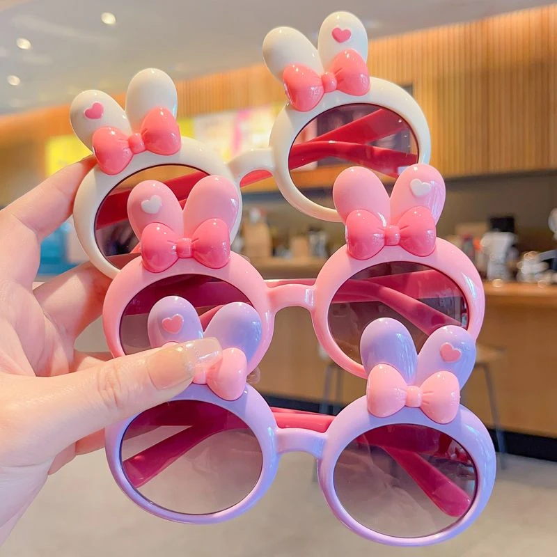 儿童太阳镜女童防紫外线防晒墨镜潮男童宝宝卡通婴儿遮阳眼镜女孩