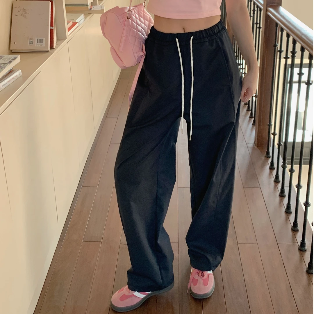 休闲春季新款百搭显瘦软软奶酪裤