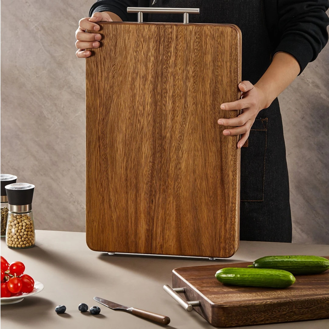 【整木】加厚胡桃木菜板熟食板水果板木盘面包切菜板披萨西餐切板