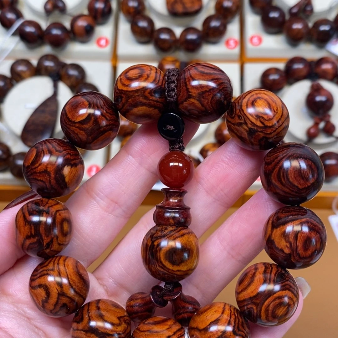 天***福手串/手链黄花梨/降香黄檀海南黄花梨1.8