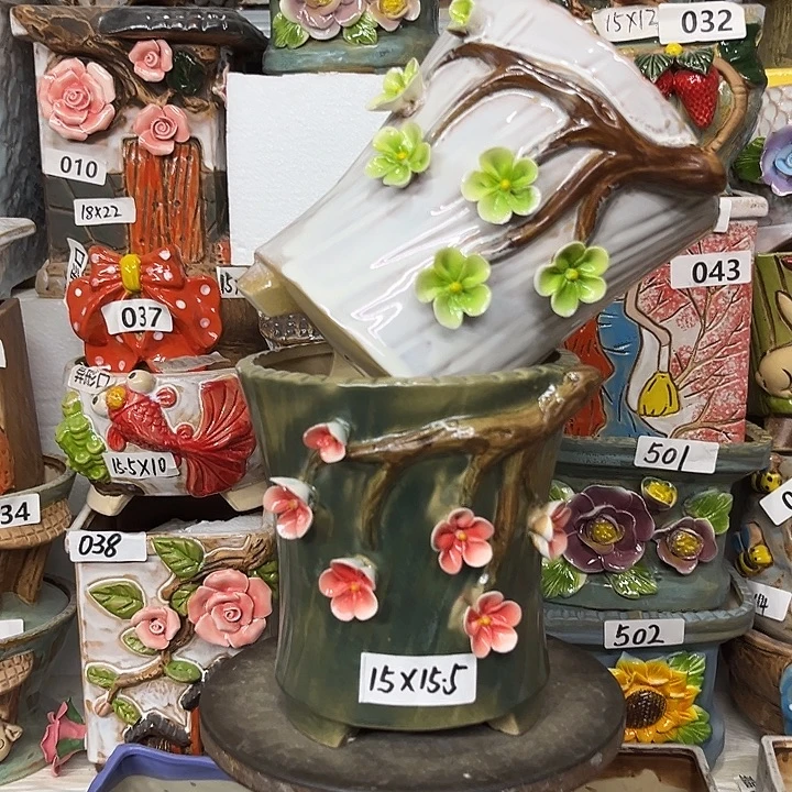 粗陶材质多肉花盆