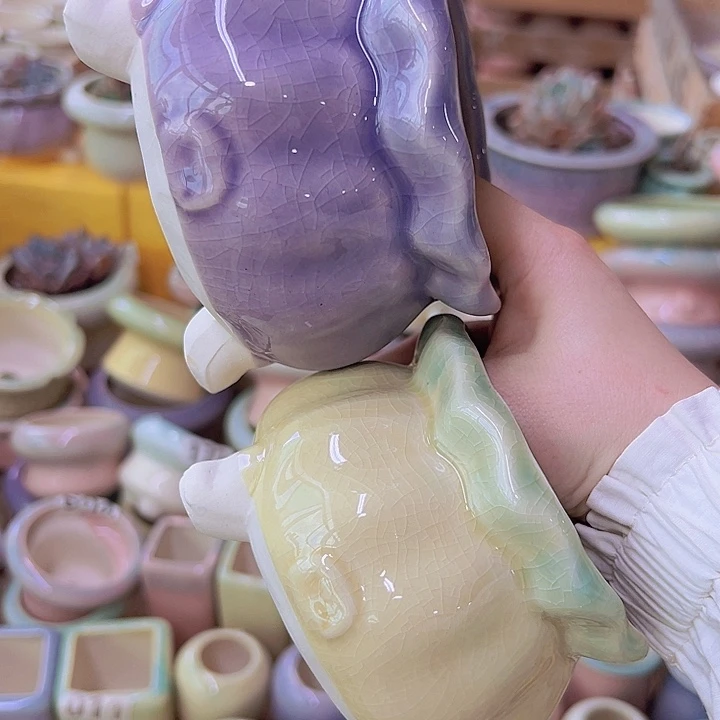 陶瓷花盆当场满12包邮