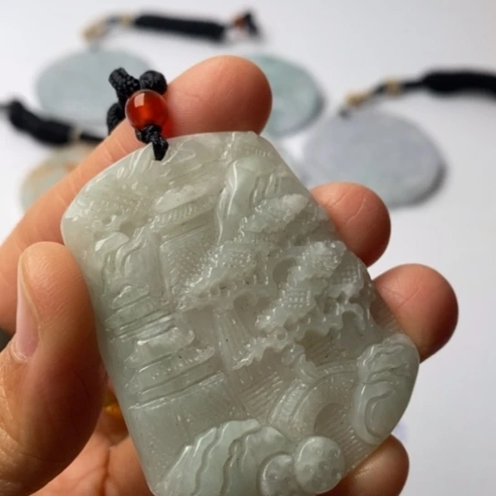 翡翠未镶嵌挂件翡翠
