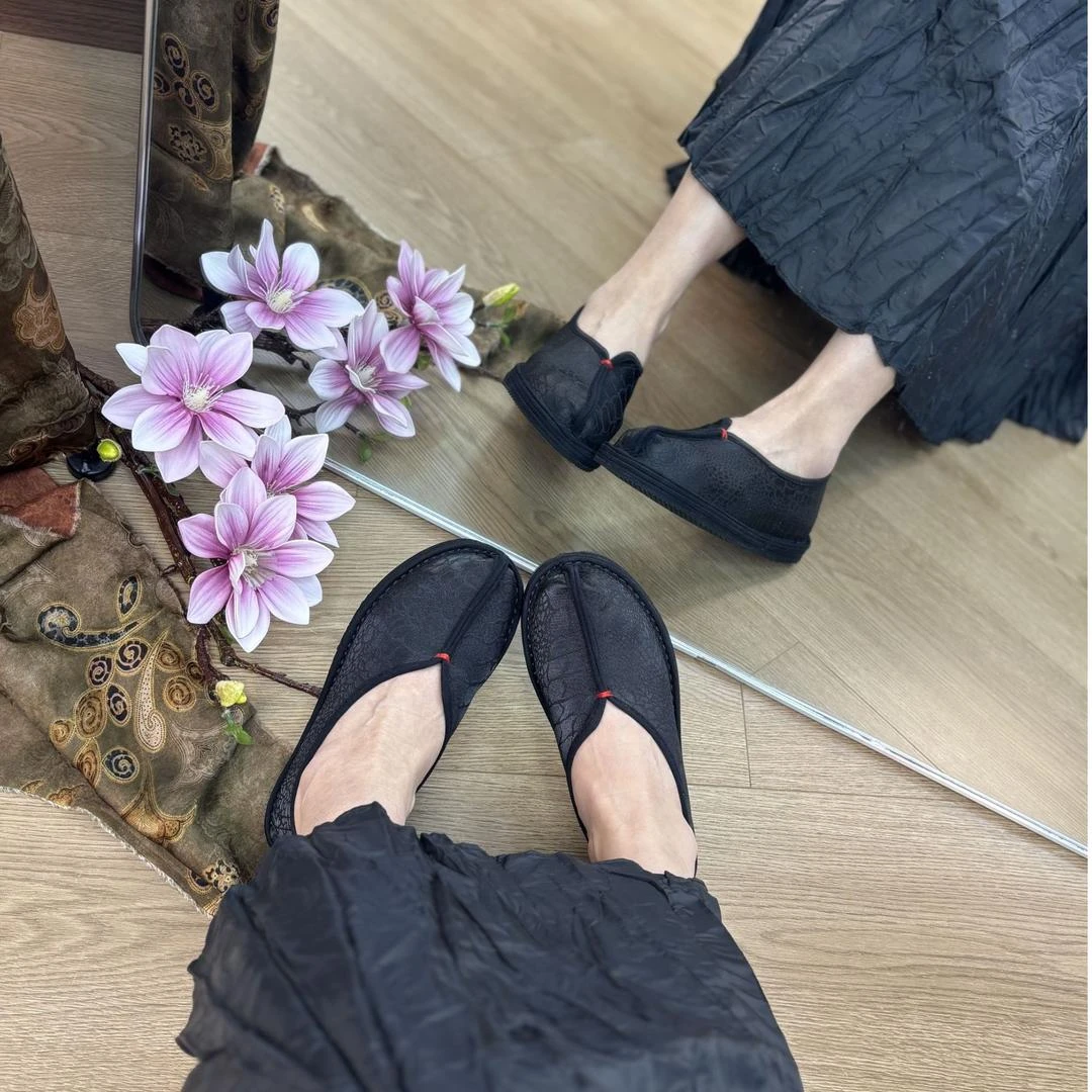 西楚2025上新【时来运转】气质新中式时尚复古经典百搭低帮手工布鞋