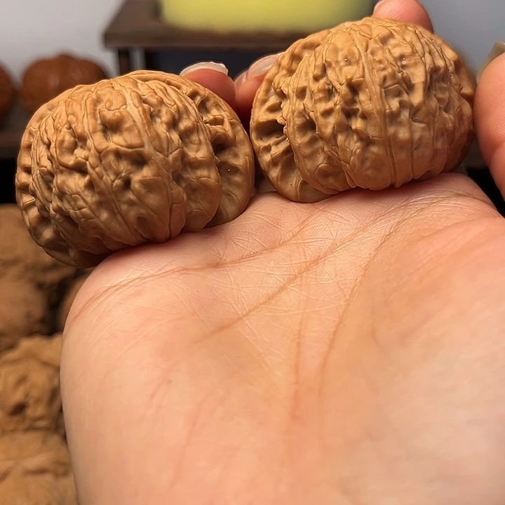 吊坠文玩核桃白狮子