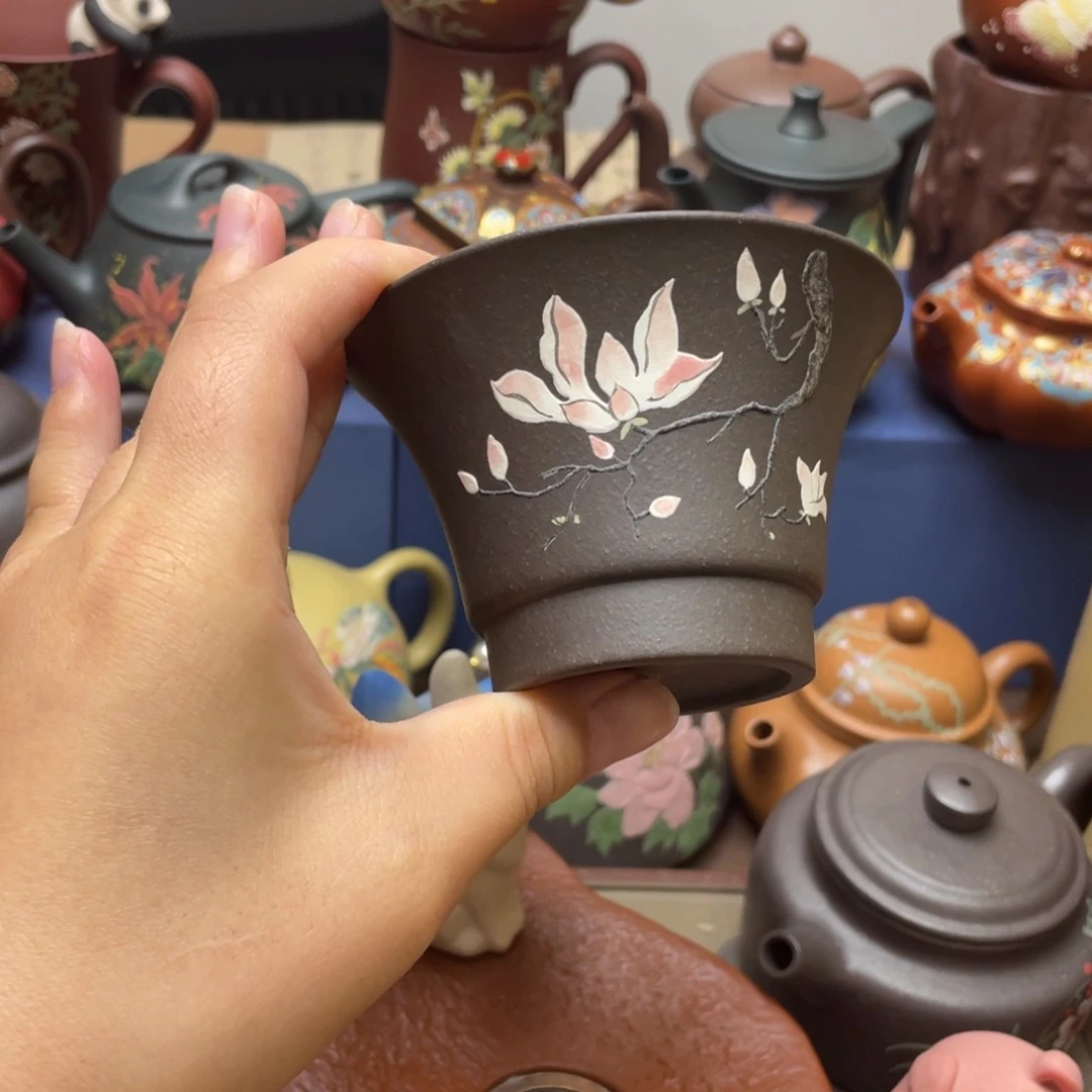 茶杯紫砂紫砂主人杯100c