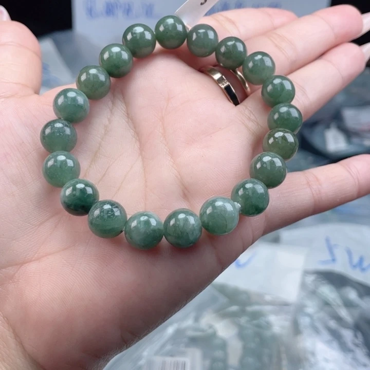未镶嵌定制翡翠珠串