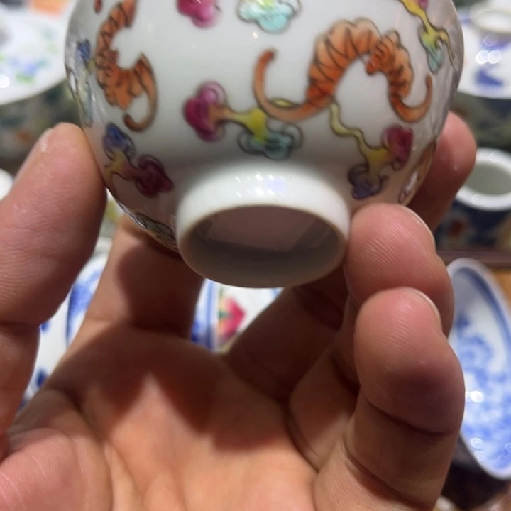 纯手绘精品盖碗杯