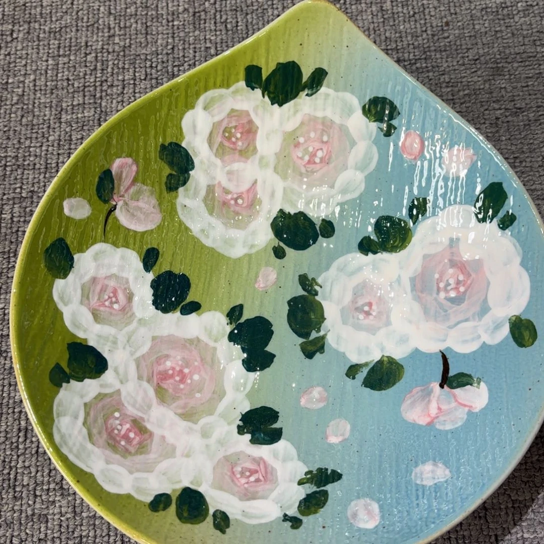 瓷片景德镇手绘高温釉下彩陶瓷茶具