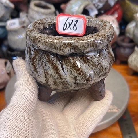 粗陶花盆手工花盆制作