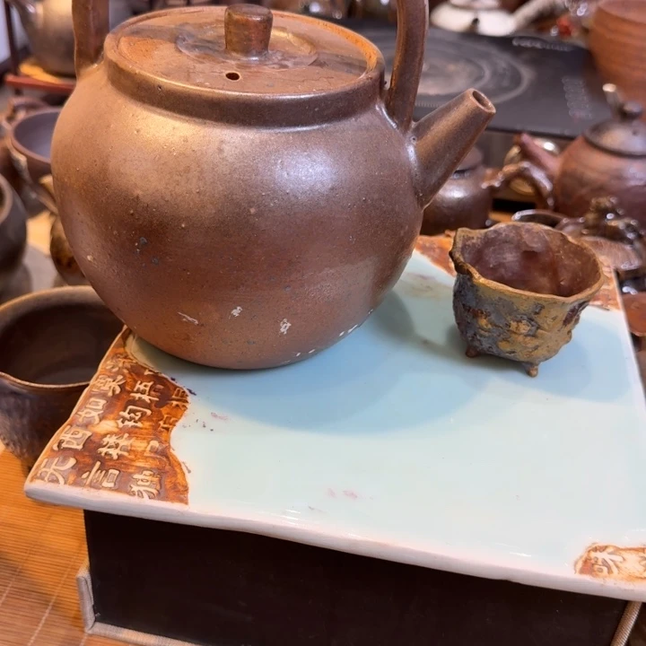 柴烧精品煮茶壶具