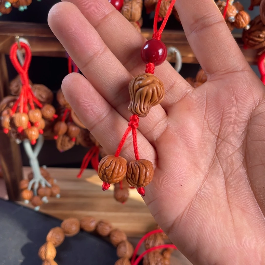 桃核手串手机挂件