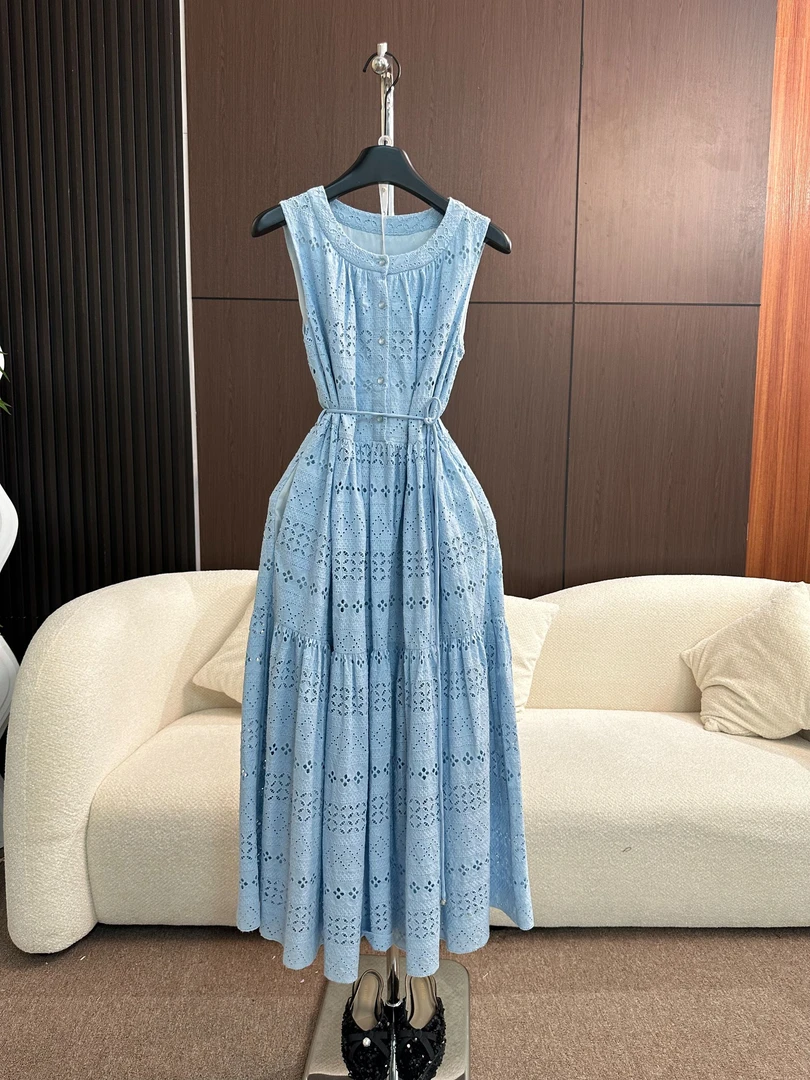 【17号LIN】常规背心裙夏季常规袖长裙连衣裙优雅礼服欧若智性风