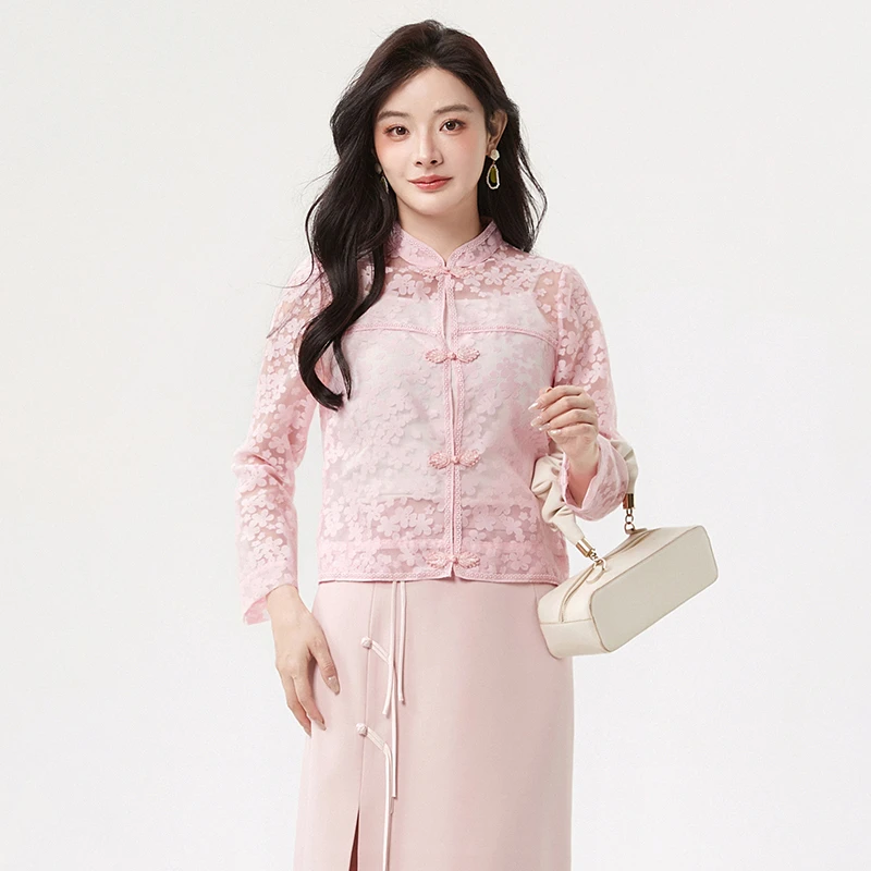 52HH0K0004甜美风上衣单排扣外套专柜折扣女装2025夏