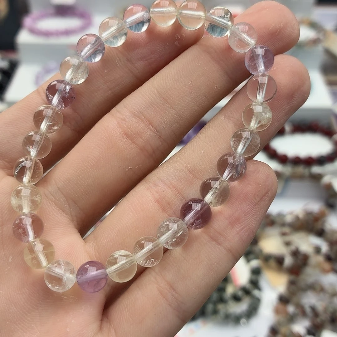 水晶手链未镶嵌彩阿塞单圈