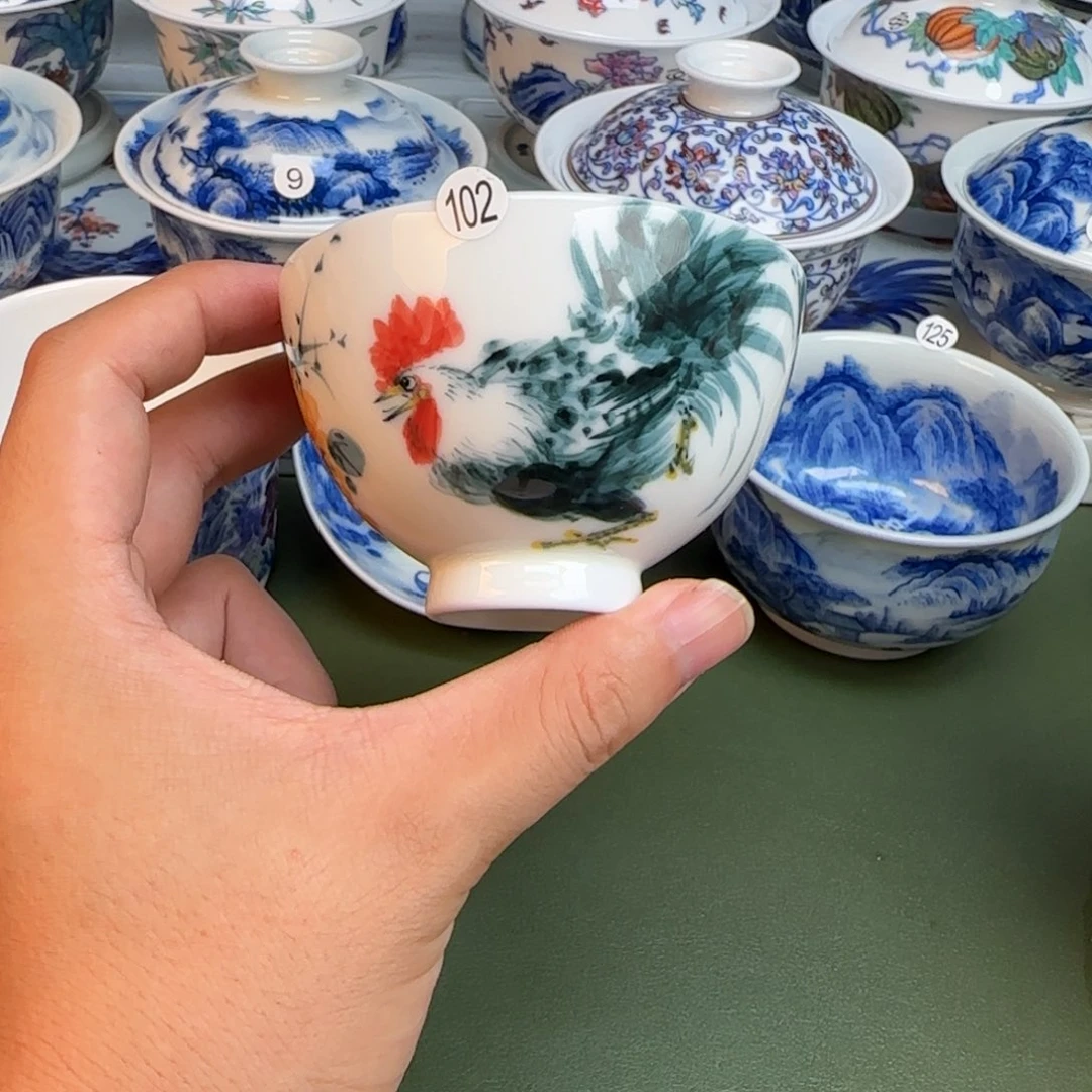 彦祖纯手工手绘茶具102