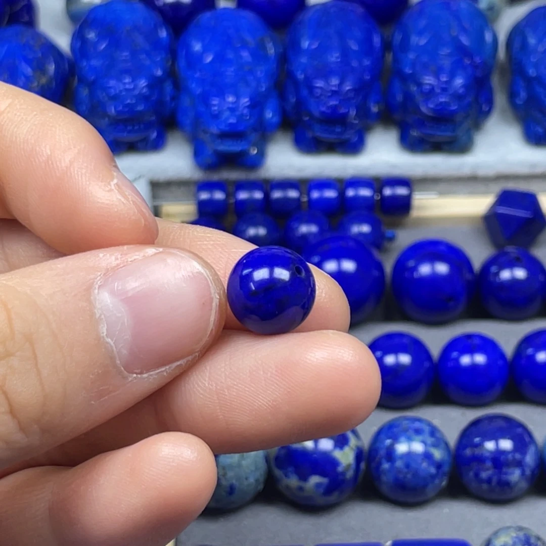 青金石单珠12+未镶嵌臭****?