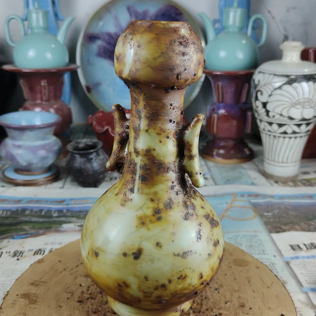 港***湾瓷片自选器型官窑生锈瓷