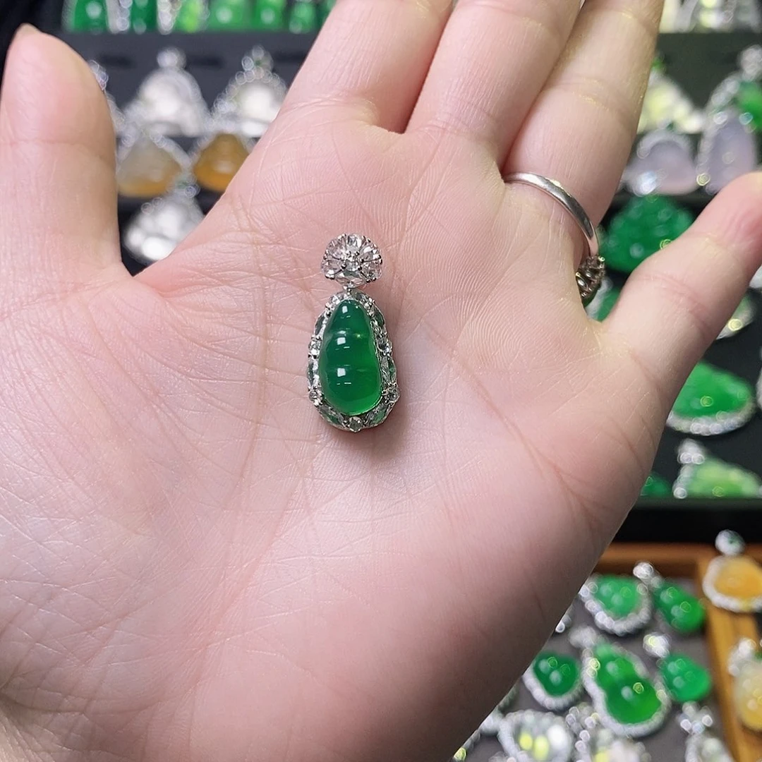 玛瑙/玉髓颈饰银S925镶嵌