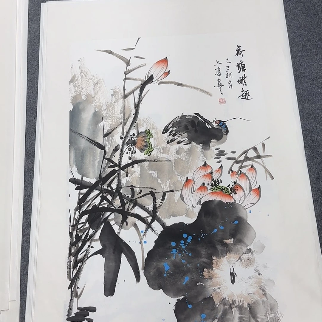 国画68*45纯手绘刘亦凌