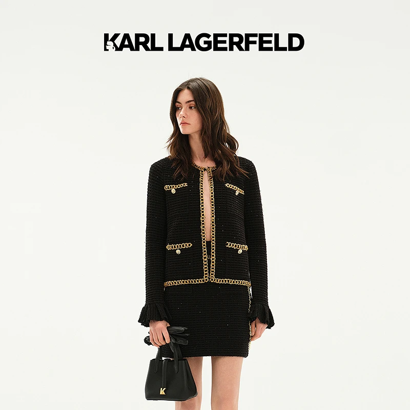 【官方】KARL LAGERFELD卡尔拉格斐2025春季新款针织开衫M21E2248