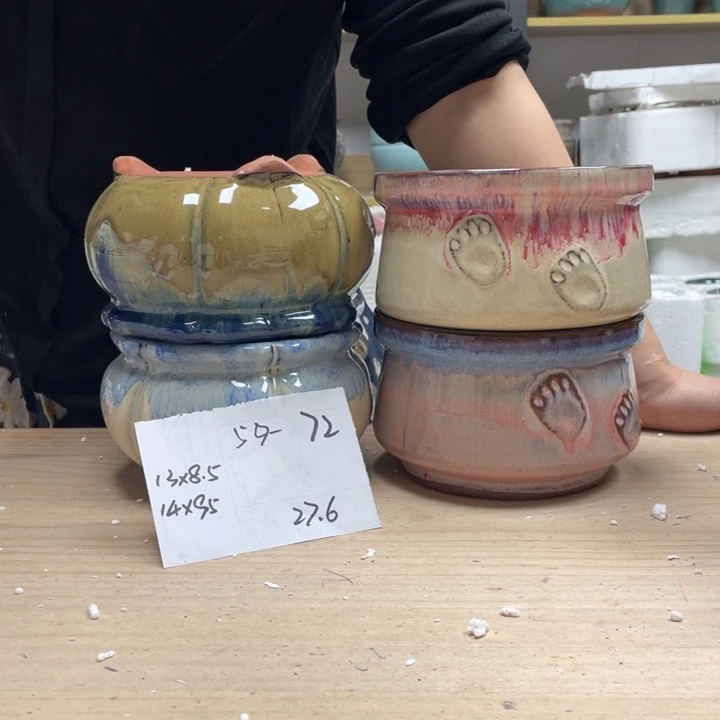 紫砂花盆多肉花盆微瑕72