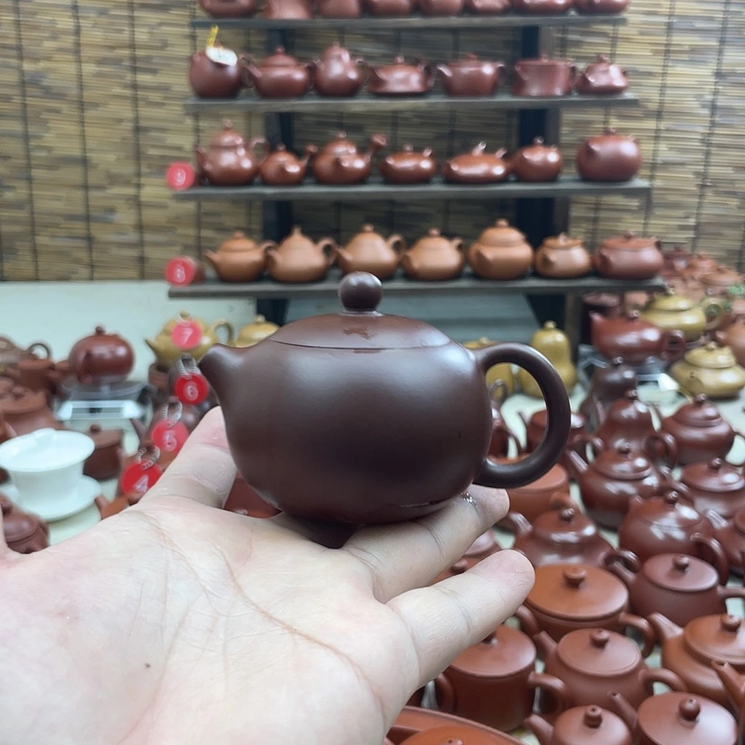 暴***椒茶壶朱泥内嵌盖西斯紫泥110毫升