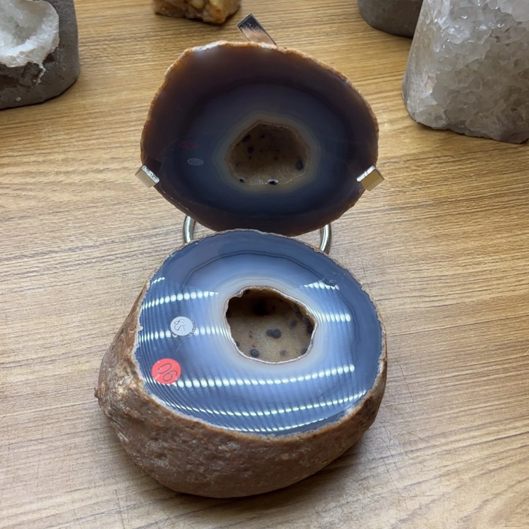 水晶水晶未镶嵌原皮盆90