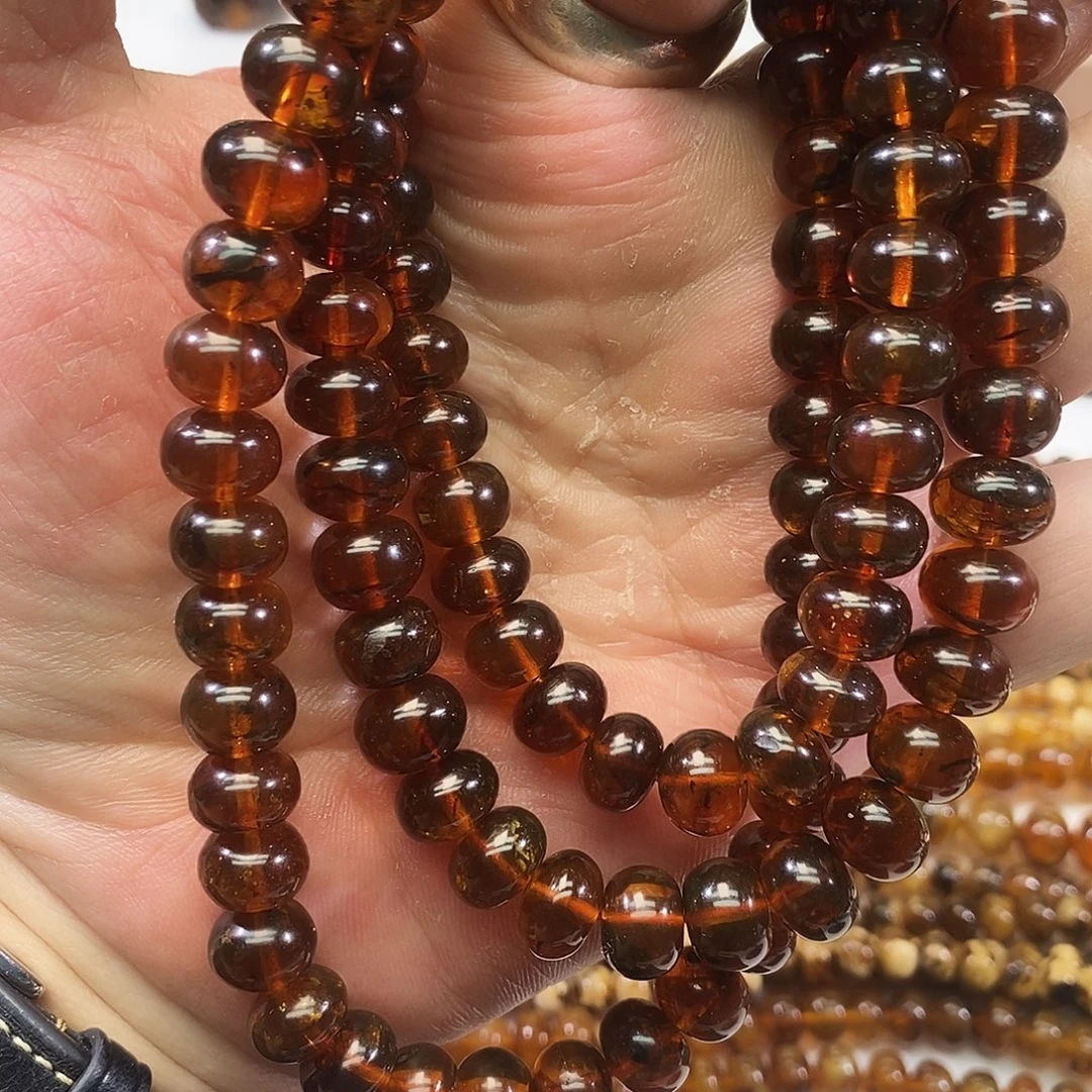 琥珀未镶嵌裸石血珀108 9+