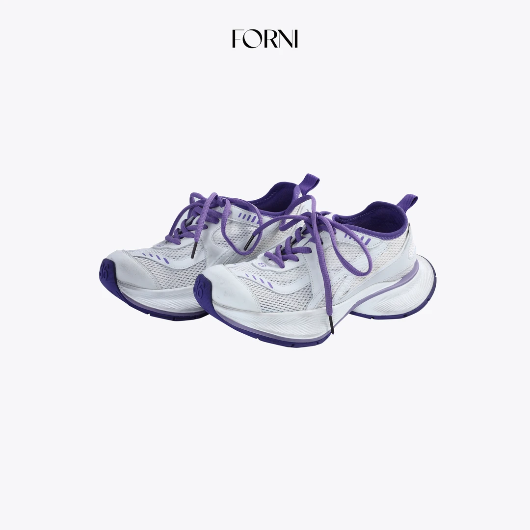 FORNI 炒显脚小 网面厚底系带老爹鞋栢搭休闲运动鞋