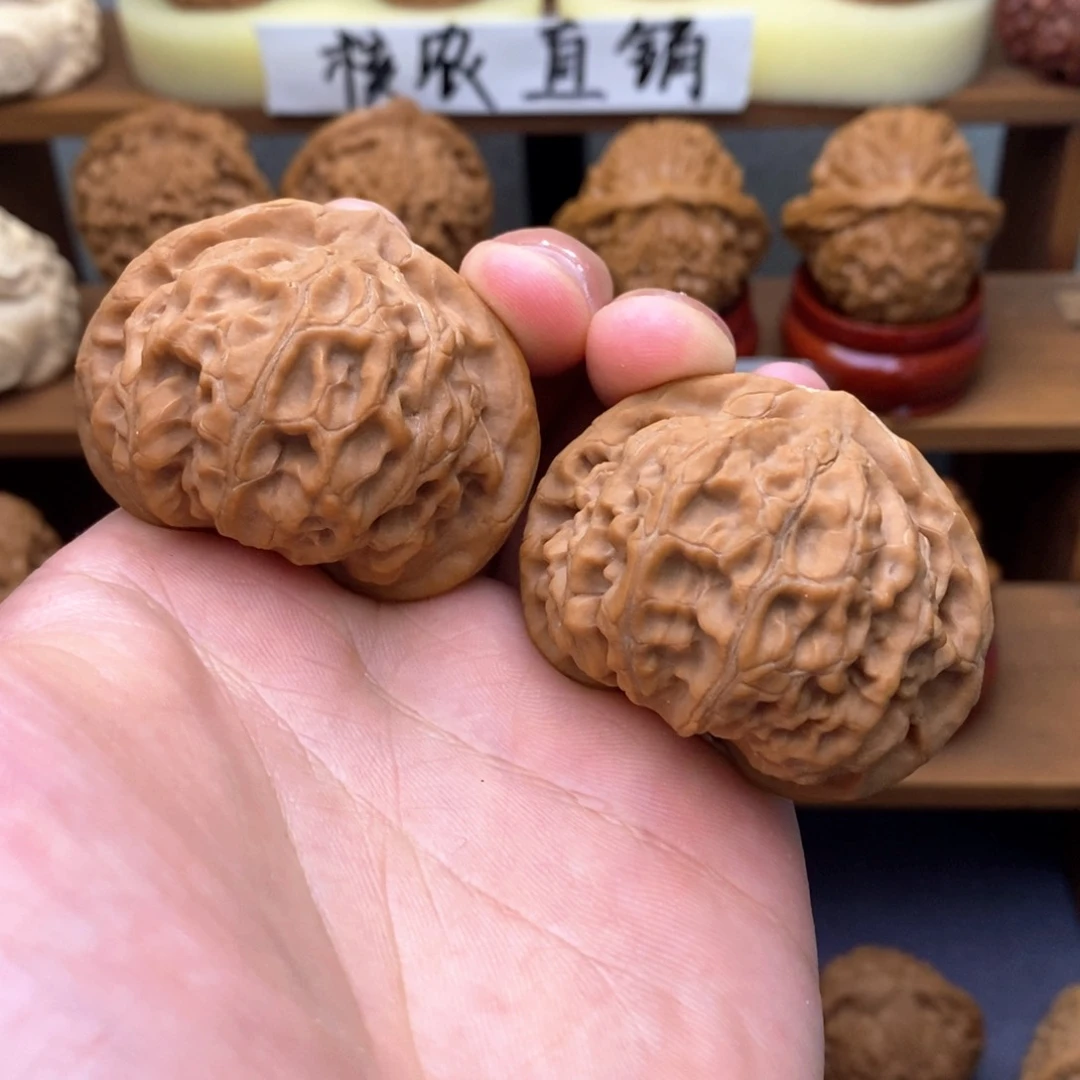 文玩核桃吊坠宫灯47无修