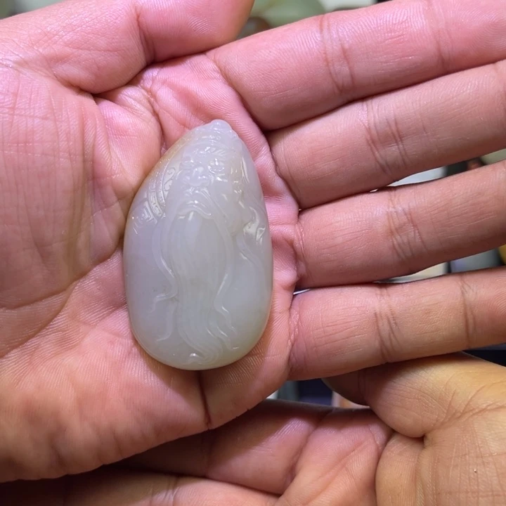 和田玉未镶嵌吊坠(不含链)