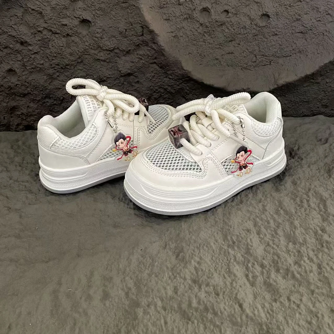 6251夏季2025潮鞋韩版轻便男女童休闲鞋单网儿童运动鞋单鞋