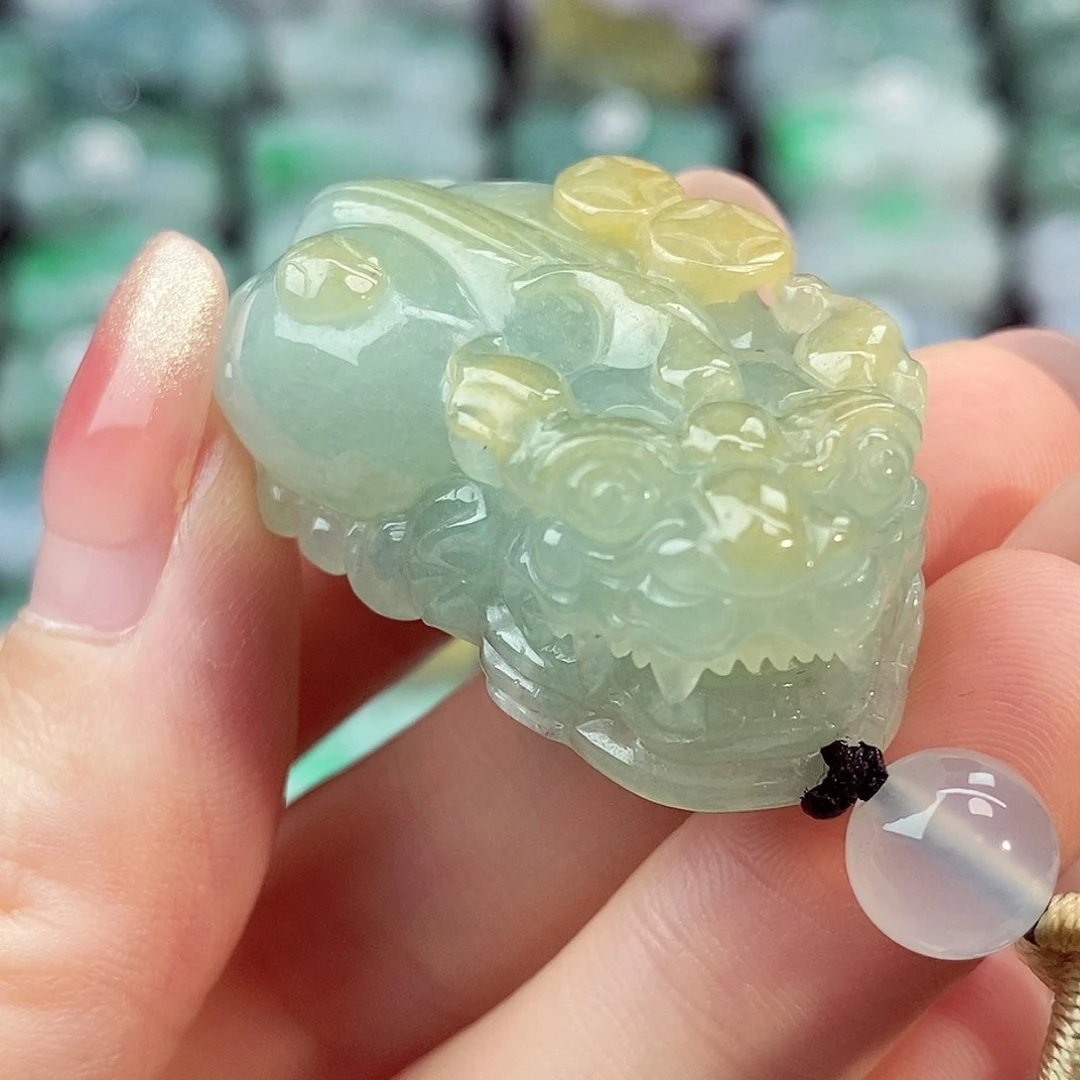 翡翠未镶嵌颈饰天然