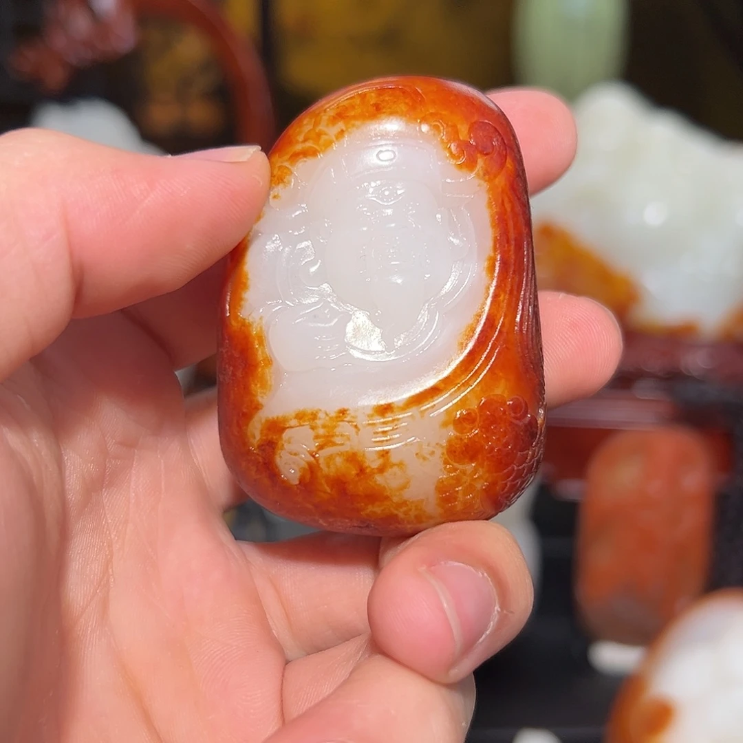 未镶嵌和田玉把件062暴富