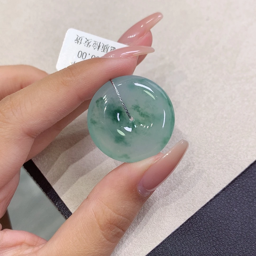 翡翠未镶嵌吊坠(不含链)27.6-7.3