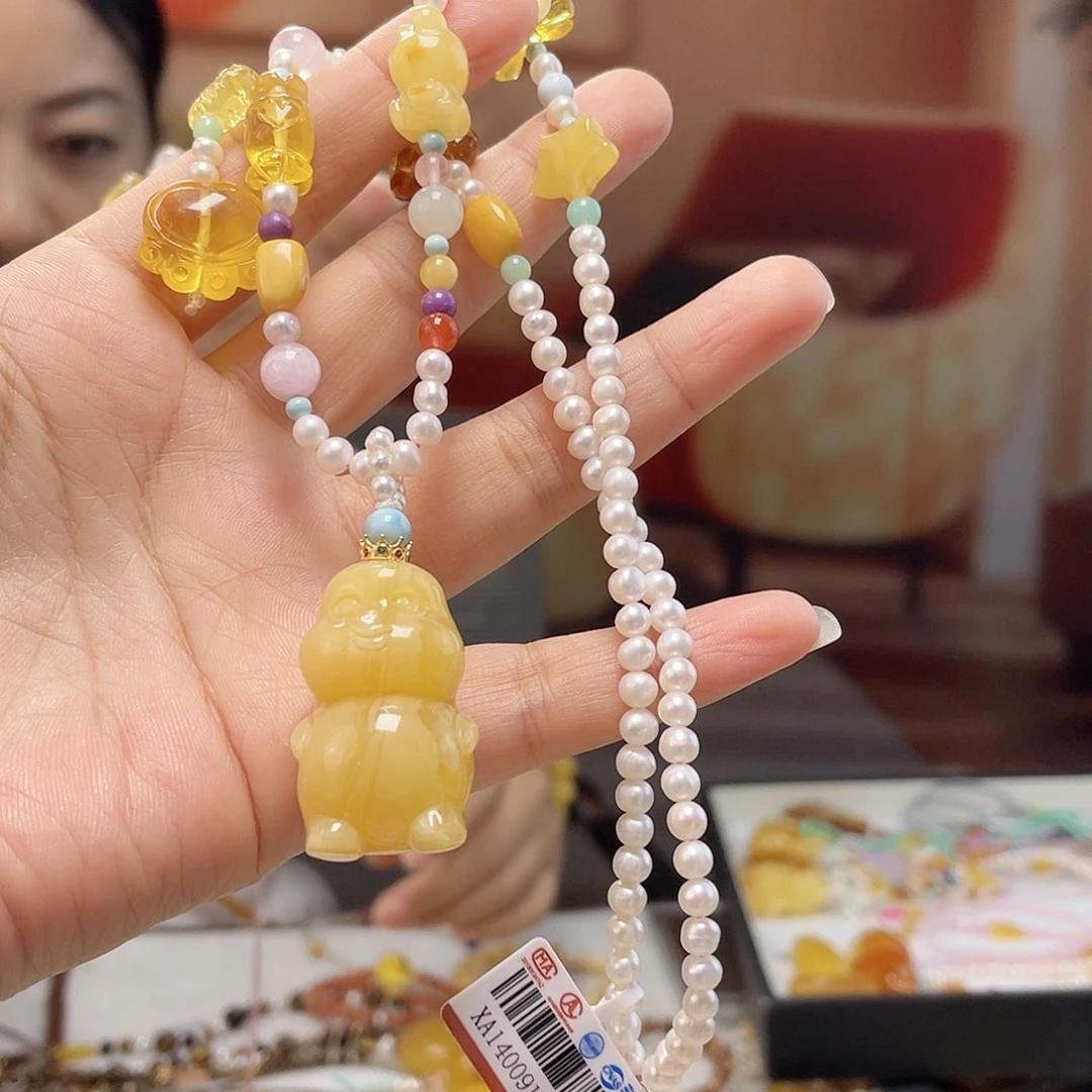 裸石蜜蜡未镶嵌蜜蜡吊坠
