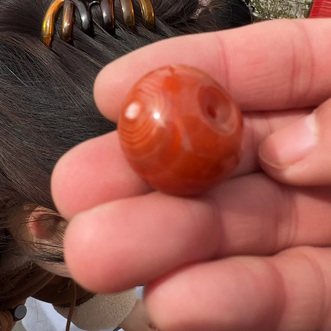 南红玛瑙平安扣未镶嵌